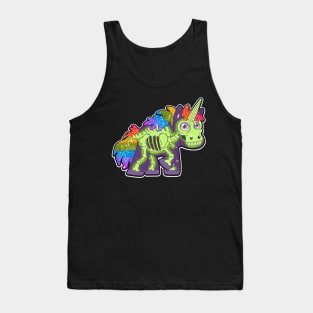 Unicorn Skeleton Halloween Tank Top